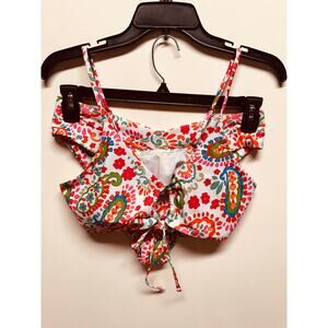 Women's Unbranded Paisley Floral Bikini, Swimsuit, Bathing Suit Size Medium New